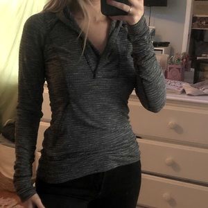 lululemon athletica Heathered Gray Long Sleeve Top